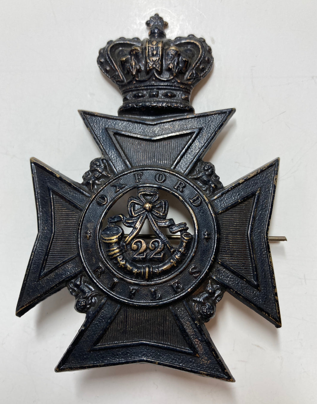 Helmet plate, 22nd Oxford Rifles