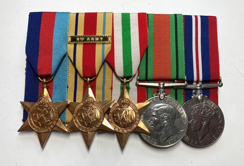 Five: unattributed Second World War, UK, for North Africa and Italy