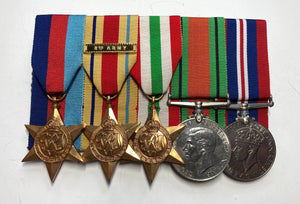 Five: unattributed Second World War, UK, for North Africa and Italy