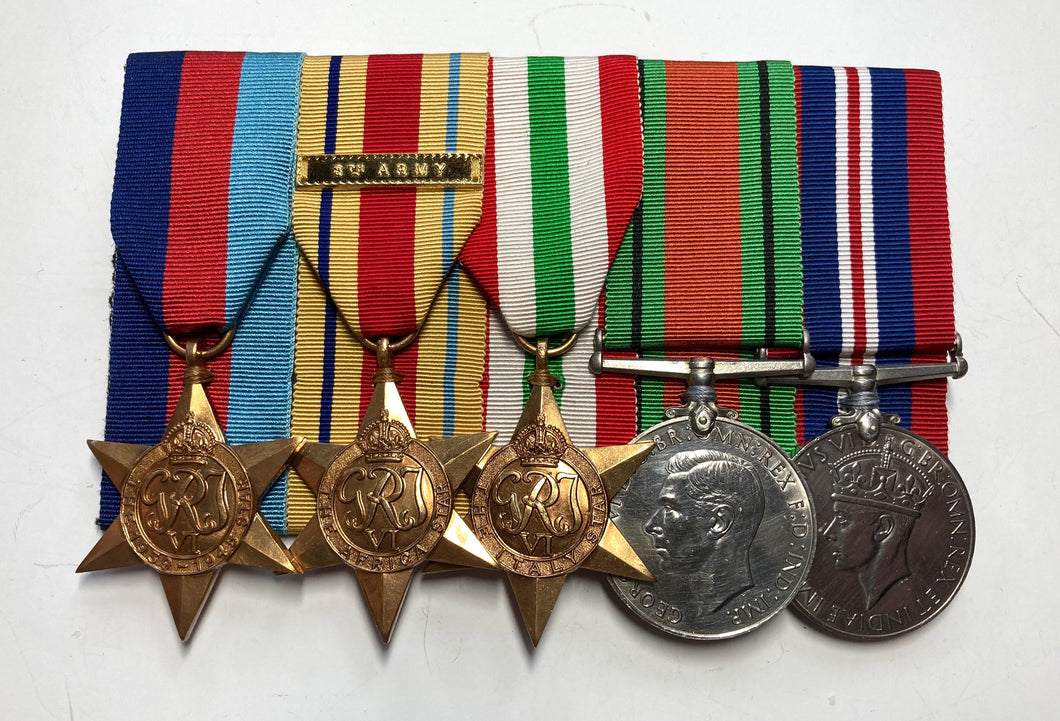 Five: unattributed Second World War, UK, for North Africa and Italy
