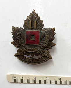 11th Battalion CRT (Canadian Railway Troops) cap badge