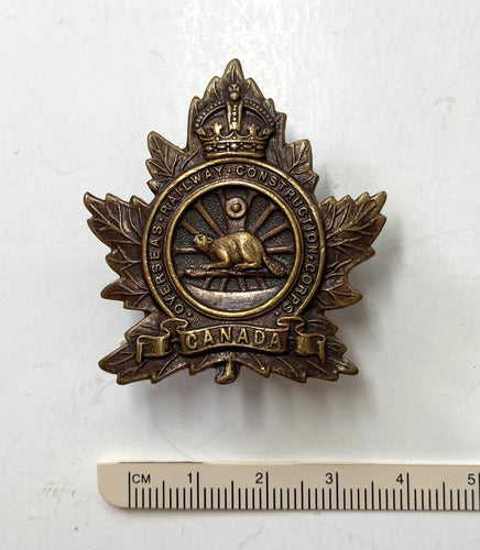 Rlwy Constr Corps cap badge