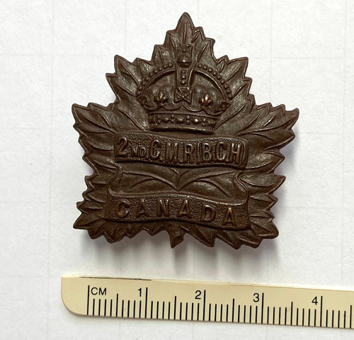2 Canadian Mounted Rifles cap badge