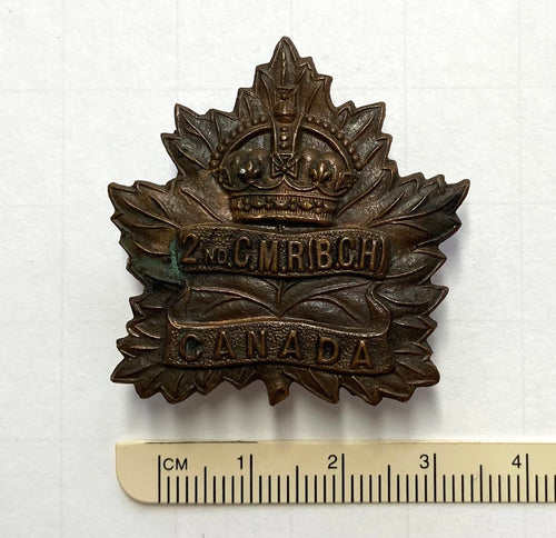 2 Canadian Mounted Rifles cap badge