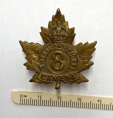 8th Reserve Battalion (Central Ontario) cap badge