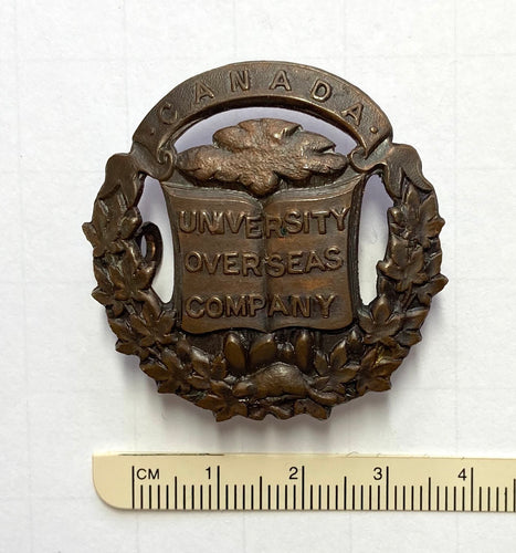 University O/S Coy (PPCLI Reinforcements) cap badge