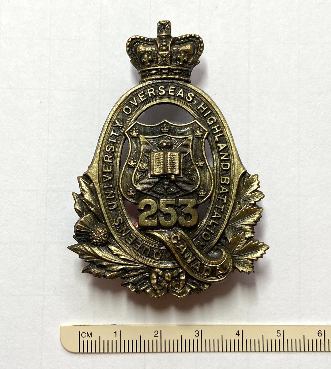 253rd Bn (Queens University) cap badge