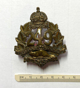 249th Bn, (Sask) cap badge