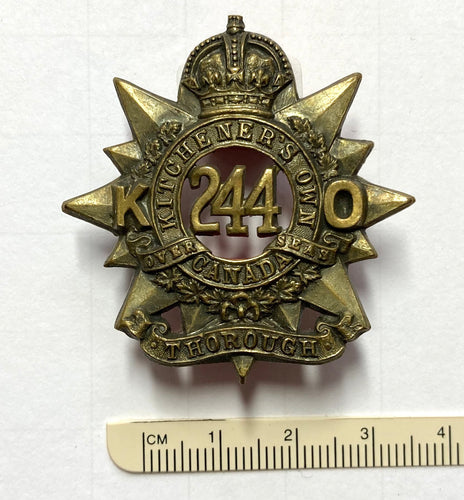 244th Bn (KO, Montreal) cap badge