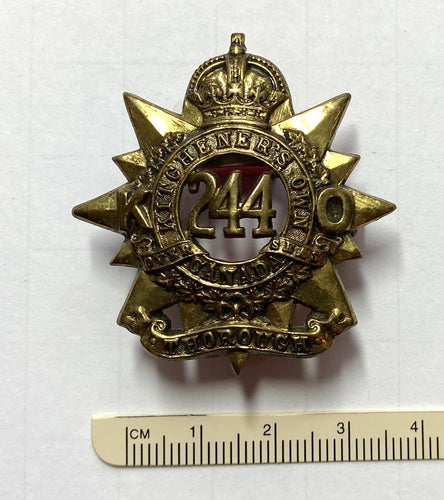 244th Bn (KO, Montreal) cap badge