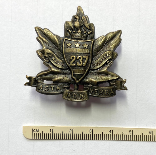 237th Bn (NB Americans) cap badge