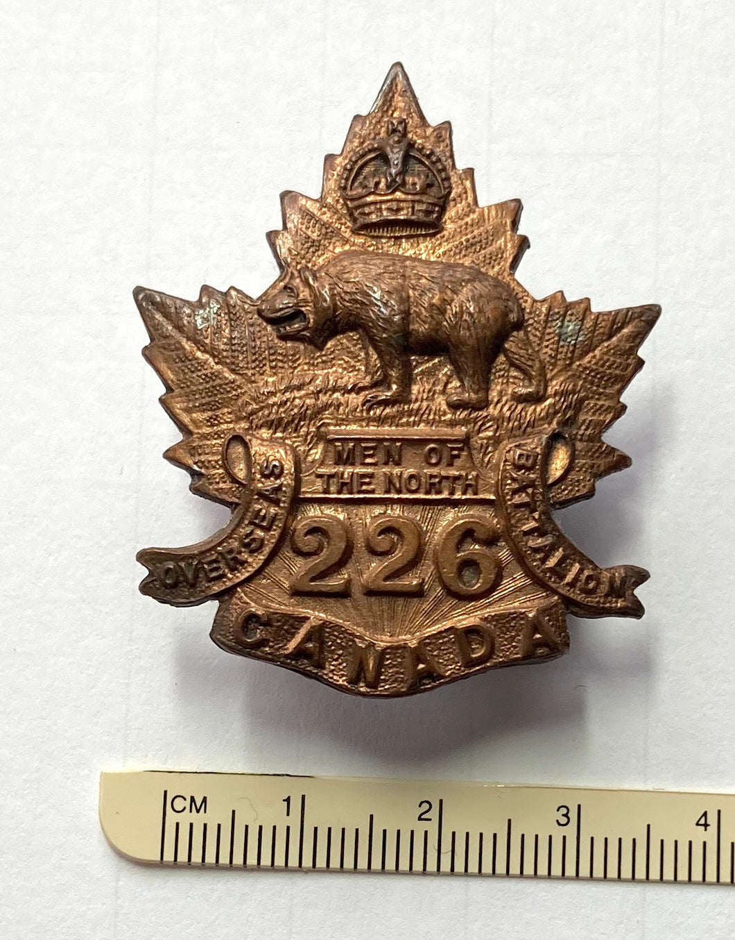 226th Bn (Man) cap badge