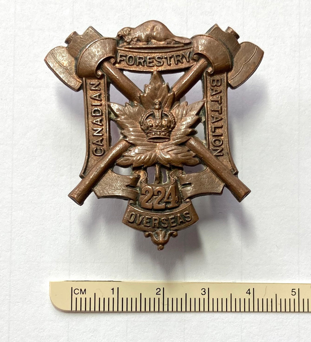 224th Bn (Forestry) cap badge