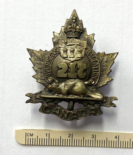 217th Bn (Qu'Appelle) cap badge