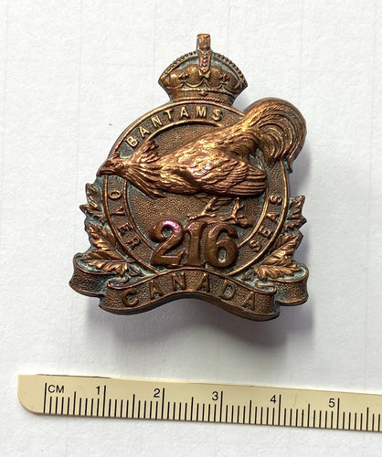 216th Bn (Tor Bantams) cap badge