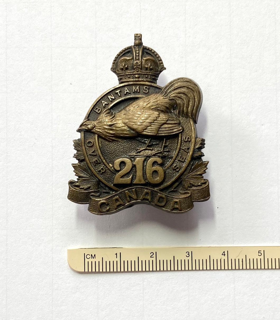 216th Bn (Tor Bantams) cap badge
