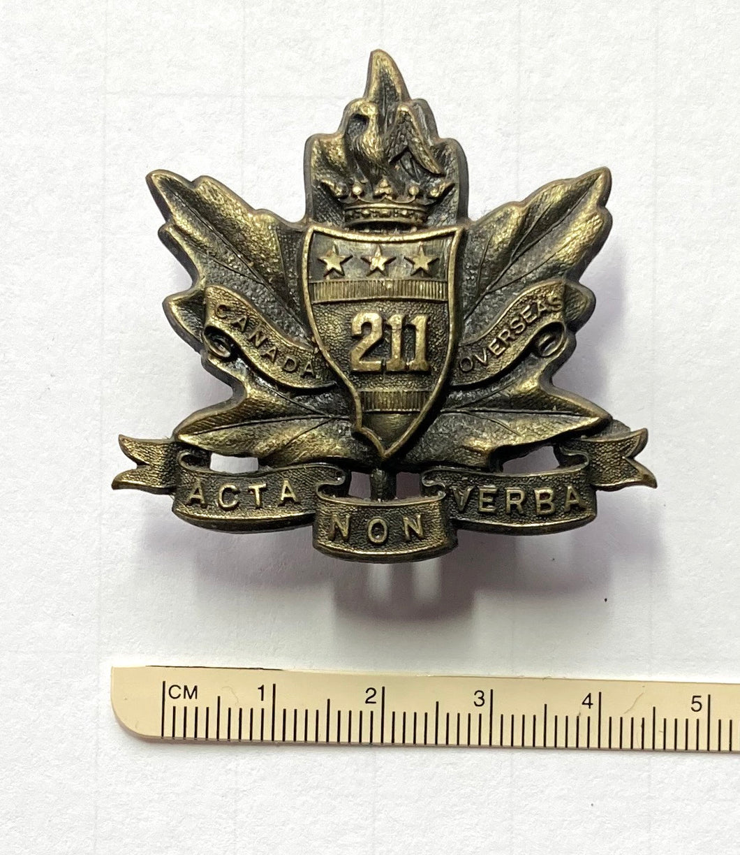 211th Bn (Alta Americans) cap badge
