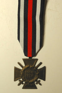 Germany, Third Reich:  1914-18 Cross of Honour for Combatants