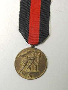 Germany, Third Reich:  Medal to commemorate 1 October 1938