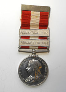 Canada General Service 1866-70, Pte B. Jagoe, 1st Prescott R. Co