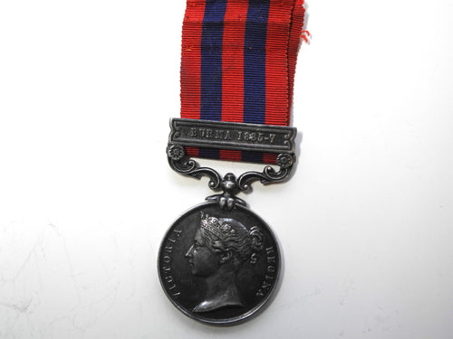 India General Service Medal 1854, 1050 Pte. A. Williams, 2nd Bn Hamps R